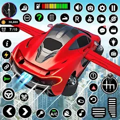 Взлом Flying Car Robot Shooting Game  [МОД Бесконечные монеты] - стабильная версия apk на Андроид