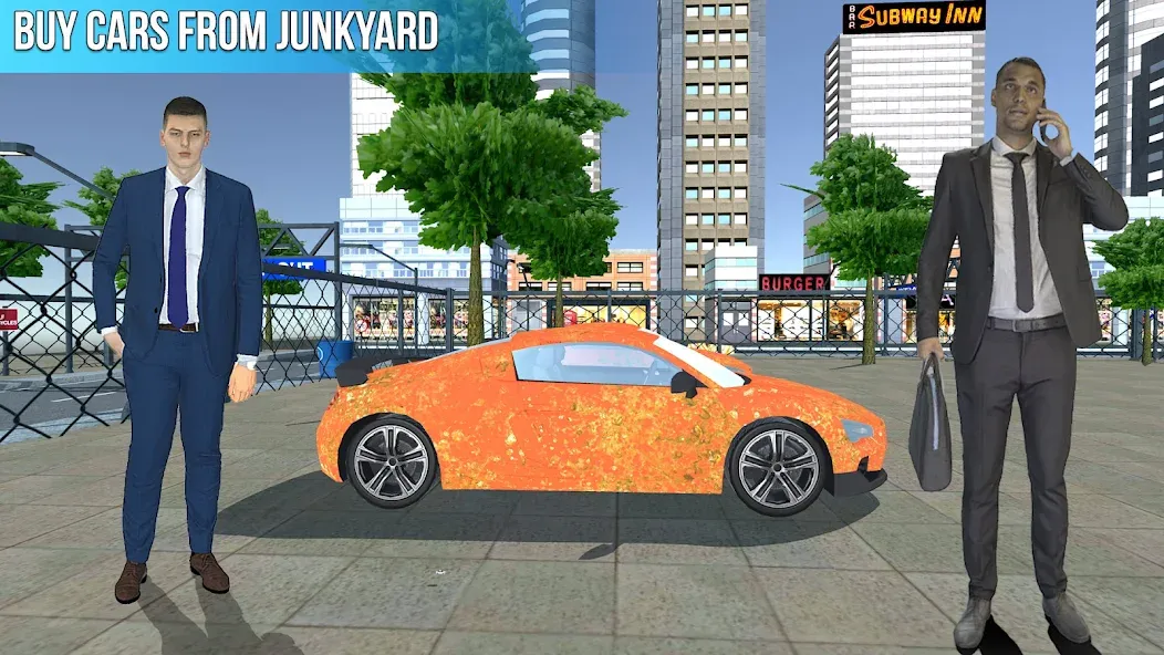 Used Car Dealers Job Simulator  [МОД Бесконечные деньги] Screenshot 2