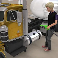 Скачать взлом Euro Truck Gas Station Games  [МОД Unlimited Money] - последняя версия apk на Андроид