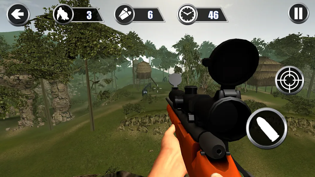 Gorilla Hunter: Hunting games (Горилла Хантер)  [МОД Menu] Screenshot 3