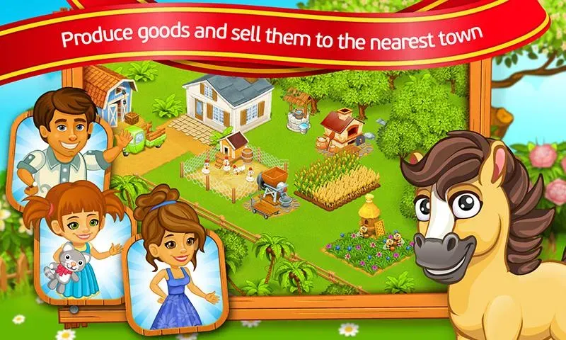 Farm Town: Cartoon Story  [МОД Menu] Screenshot 4