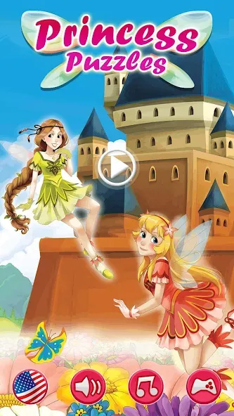 Princess Girls Puzzles - Kids  [МОД Unlimited Money] Screenshot 1