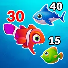 Скачать взломанную Big Eat Fish Games Shark Games  [МОД Все открыто] - последняя версия apk на Андроид