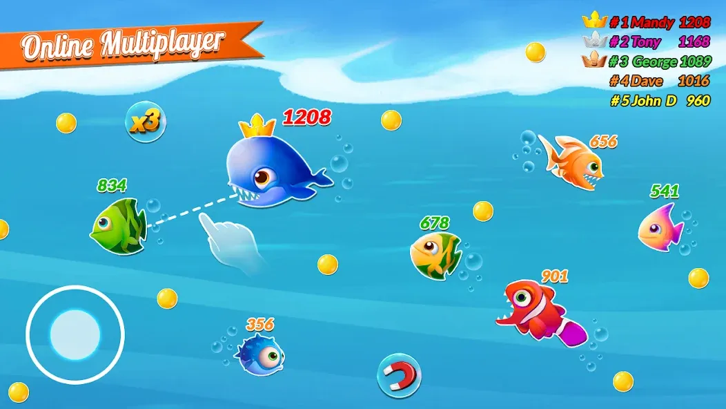 Fish.IO Fish Games Shark Games (Фиш Ай О Фиш Геймс Шарк Геймс)  [МОД Много денег] Screenshot 2