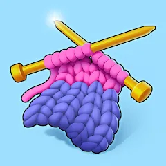 Взломанная Cozy Knitting: Sorting games (Кози Ниттинг)  [МОД Много денег] - стабильная версия apk на Андроид