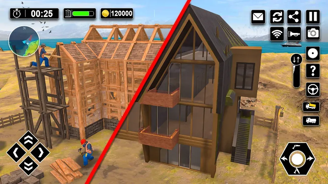 Wood House Construction Game  [МОД Unlocked] Screenshot 4