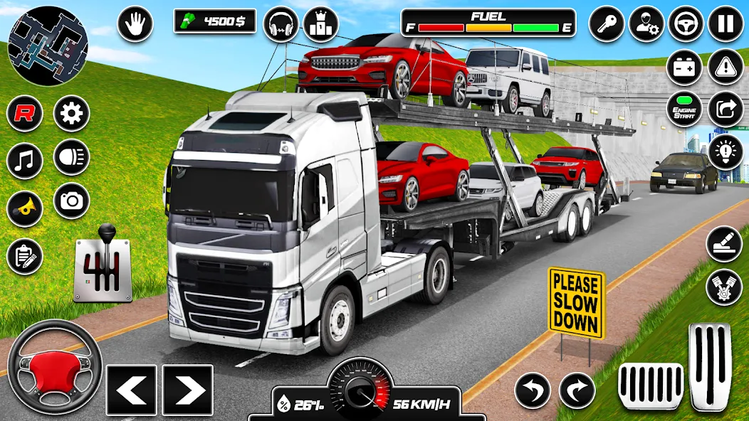 Car Transporter 3d:Truck Games  [МОД Unlimited Money] Screenshot 1