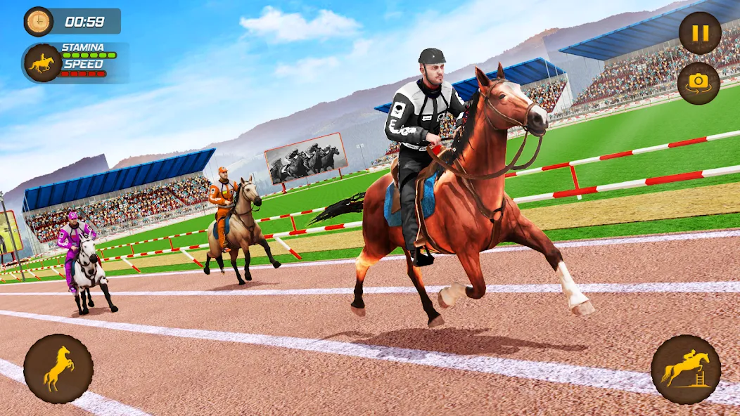 Horse Racing Game: Horse Games  [МОД Бесконечные монеты] Screenshot 4