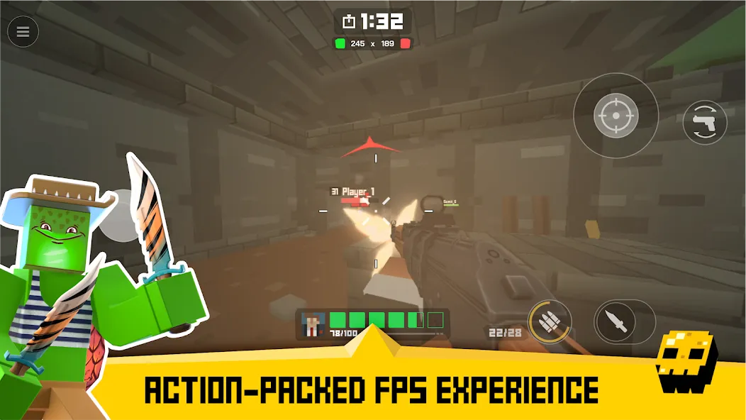 Krunker FRVR - Multiplayer FPS (Крункер ФРВР)  [МОД Mega Pack] Screenshot 1