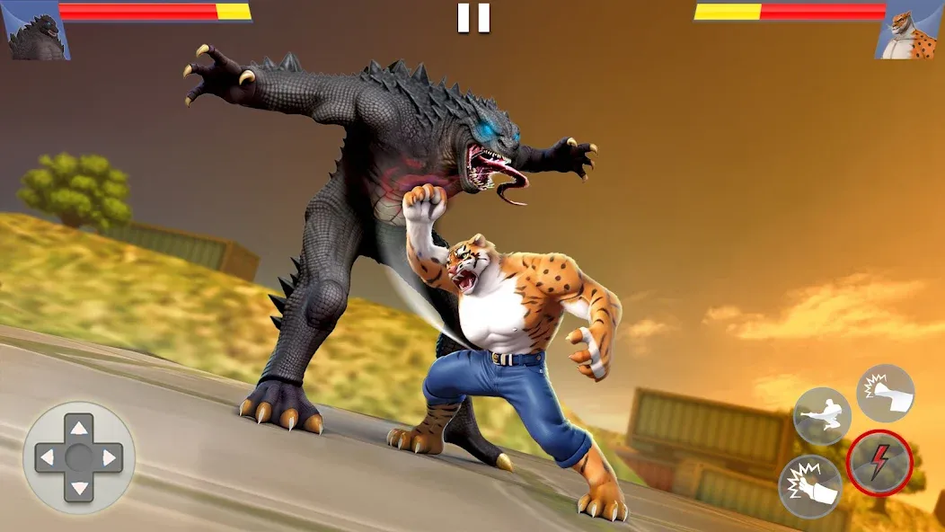 Kung Fu Animal: Fighting Games (Кунгфу животное)  [МОД Unlimited Money] Screenshot 1