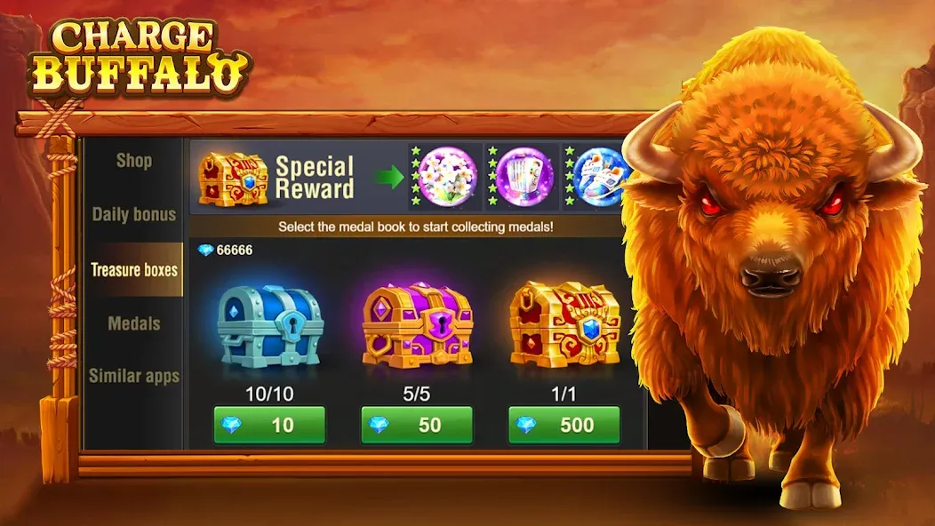 Charge Buffalo Slot-TaDa Games (Чардж Буффало Слот)  [МОД Бесконечные монеты] Screenshot 4