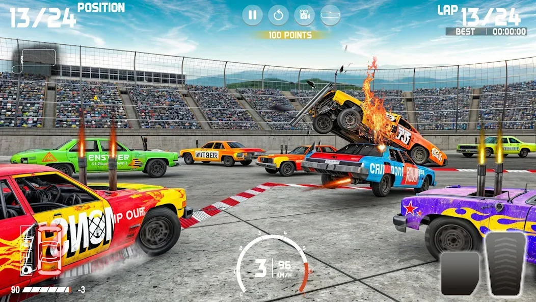 Demolition Derby: Car Games  [МОД Unlimited Money] Screenshot 4