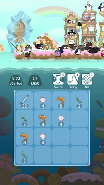 2048 Penguin Island  [МОД Меню] Screenshot 2