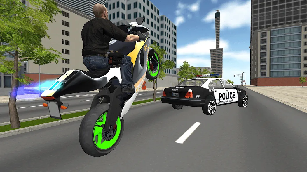 Bike Driving: Police Chase  [МОД Меню] Screenshot 2