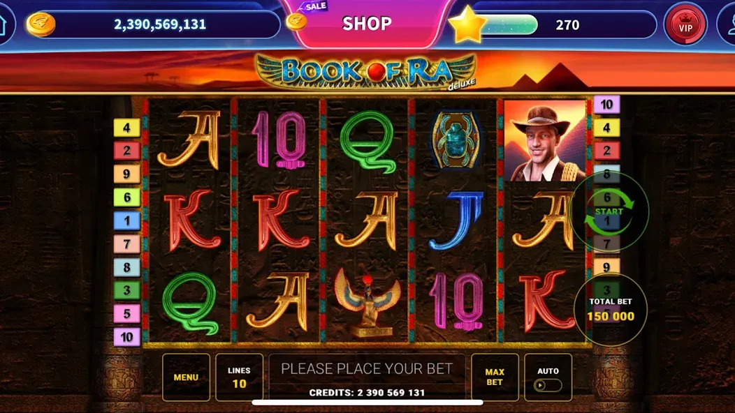 Book of Ra™ Deluxe Slot (Бук оф Ра Делюкс Слот)  [МОД Много денег] Screenshot 1