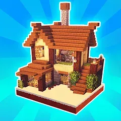 Скачать взломанную MiniCraft Village (МиниКрафт Деревня)  [МОД Menu] - последняя версия apk на Андроид