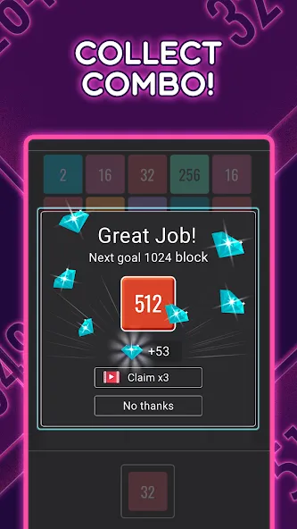 Join Blocks 2048 Number Puzzle (Джоин Блокс)  [МОД Бесконечные деньги] Screenshot 4