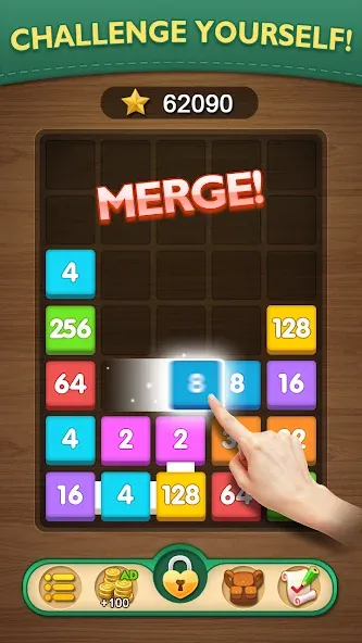 Merge Puzzle - Number Games (Мердж Пазл)  [МОД Unlimited Money] Screenshot 2