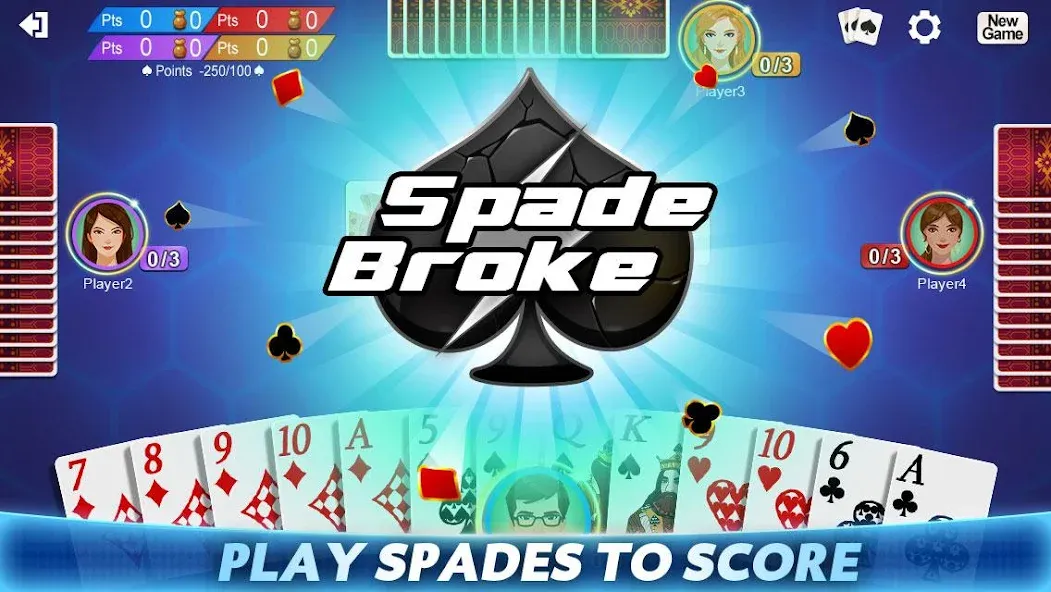 Spades (Спейдс)  [МОД Бесконечные монеты] Screenshot 3