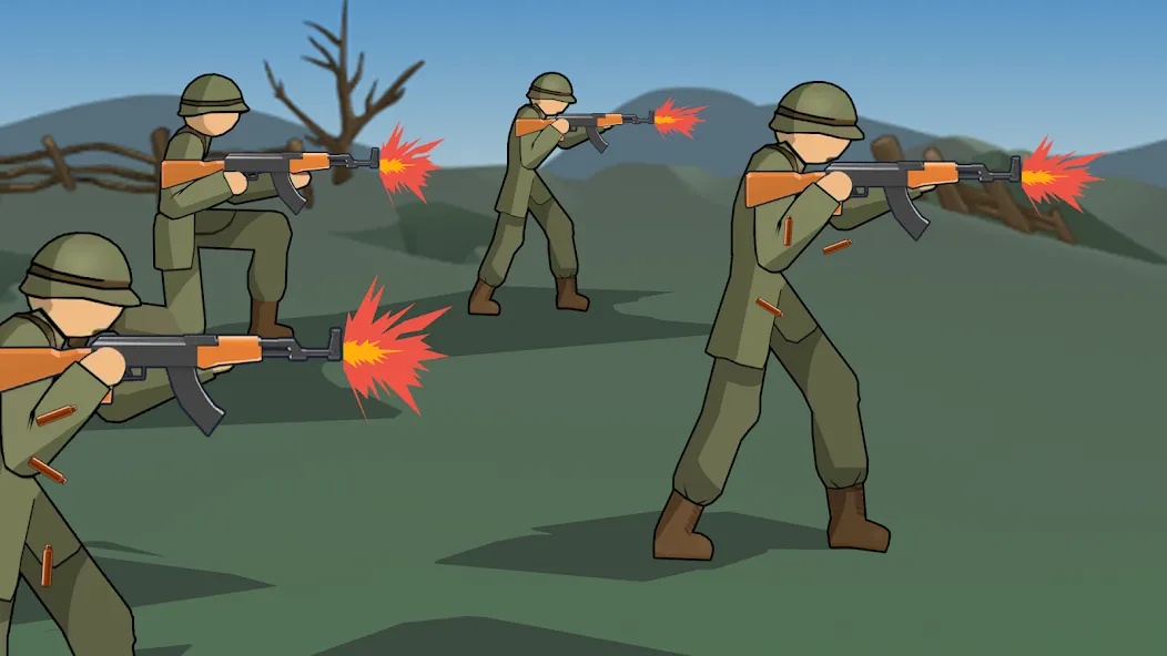 Stickman WW2 (Стикмэн Вторая Мировая война)  [МОД Unlocked] Screenshot 3