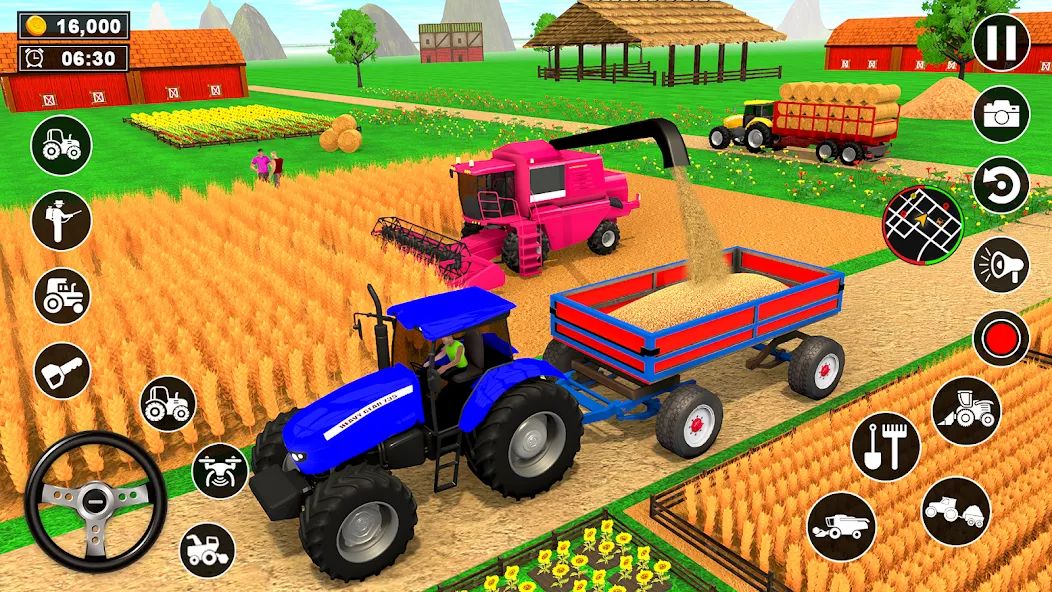 Real Tractor Driving Simulator (Реальный симулятор вождения трактора)  [МОД Меню] Screenshot 5