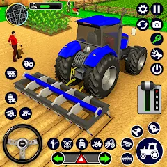 Скачать взлом Real Tractor Driving Simulator (Реальный симулятор вождения трактора)  [МОД Меню] - стабильная версия apk на Андроид