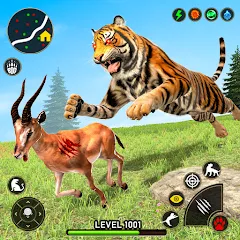 Взломанная Tiger Games: Tiger Sim Offline  [МОД Menu] - стабильная версия apk на Андроид