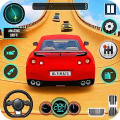 Взломанная Racing Car Stunt | Stunt Race (Рейсинг Кар Стант)  [МОД Все открыто] - полная версия apk на Андроид