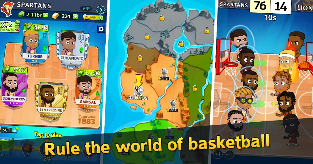 Idle Five Basketball tycoon (Айдл Файв Баскетбольный тайкун)  [МОД Menu] Screenshot 1