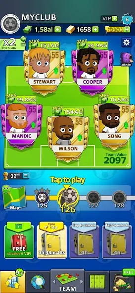 Idle Soccer Story - Tycoon RPG (Айдл Соккер Стори)  [МОД Бесконечные деньги] Screenshot 2