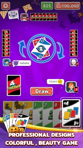 4 Colors Card Game (Цвета Карточная Игра)  [МОД Бесконечные деньги] Screenshot 2