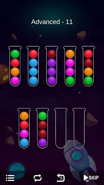 Ball Sort - Bubble Sort Puzzle (Болл Сорт)  [МОД Все открыто] Screenshot 5