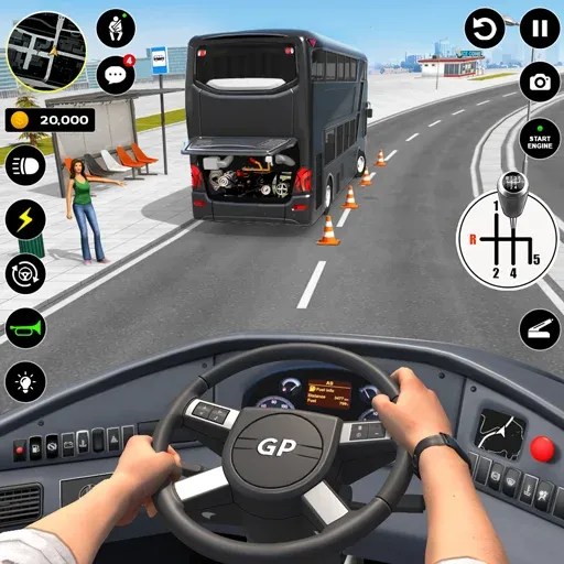 Bus Simulator : 3D Bus Games (Бас Драйвинг Симулятор ПВП Игра)  [МОД Меню] Screenshot 1