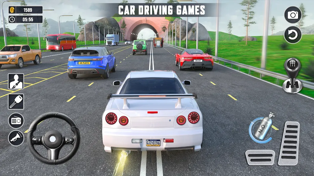 Real Highway Car Racing Games  [МОД Меню] Screenshot 1