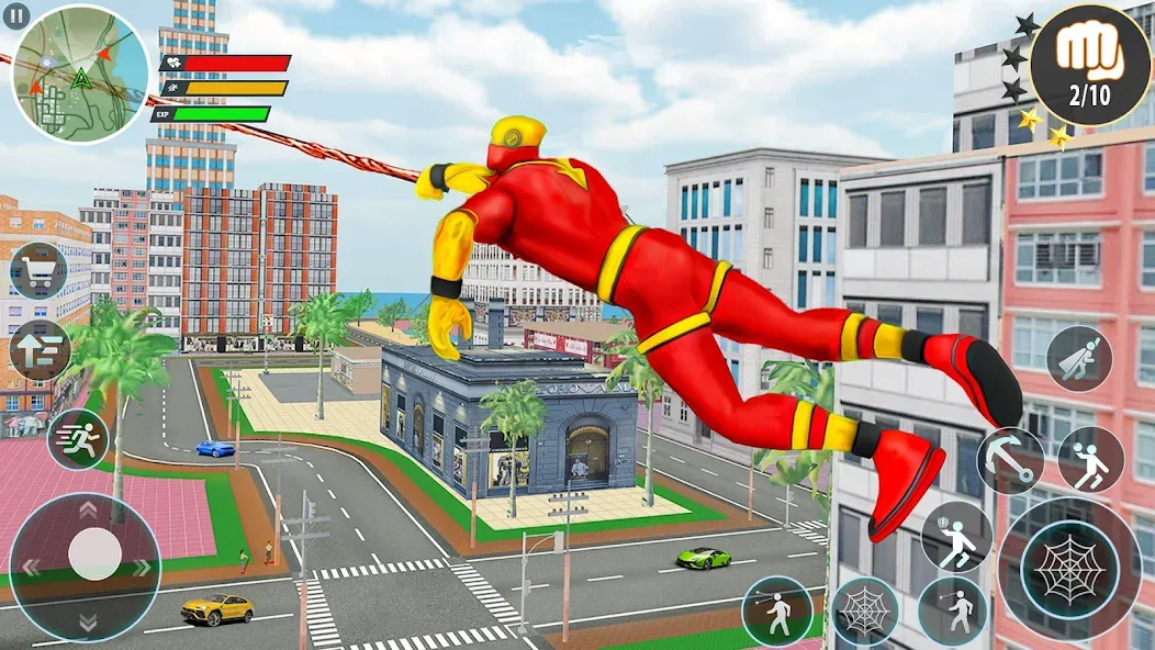 Rope Hero Spider Fighting Game  [МОД Бесконечные монеты] Screenshot 3