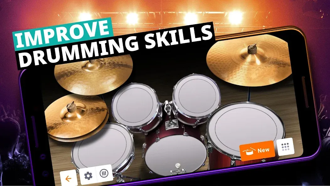 Drum Kit Music Games Simulator  [МОД Меню] Screenshot 3