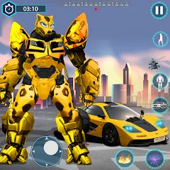 Скачать взлом Flying Robot Transforming Game  [МОД Много денег] - стабильная версия apk на Андроид