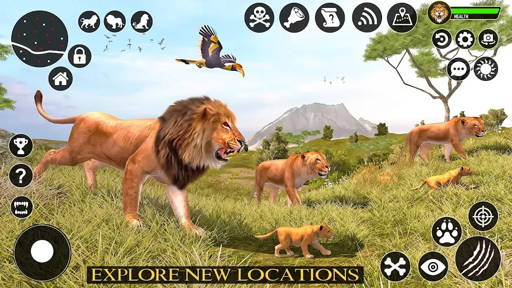 Ultimate Lion Simulator Game (Лайон Симулятор)  [МОД Mega Pack] Screenshot 2