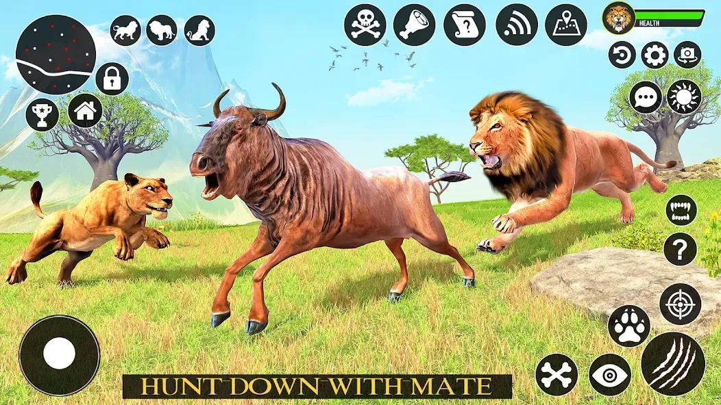 Ultimate Lion Simulator Game (Лайон Симулятор)  [МОД Mega Pack] Screenshot 4