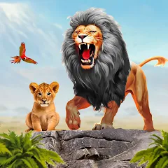 Взломанная Ultimate Lion Simulator Game (Лайон Симулятор)  [МОД Mega Pack] - полная версия apk на Андроид