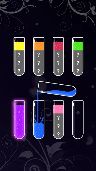 Water Sort - Color Puzzle Game (Уотер Сорт)  [МОД Все открыто] Screenshot 4