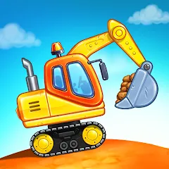 Взломанная Kids truck games Build a house  [МОД Все открыто] - последняя версия apk на Андроид