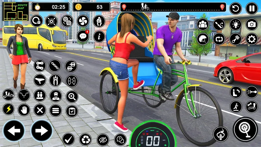 BMX Cycle Games 3D Cycle Race (игры на велосипеде 3D гонка)  [МОД Menu] Screenshot 2