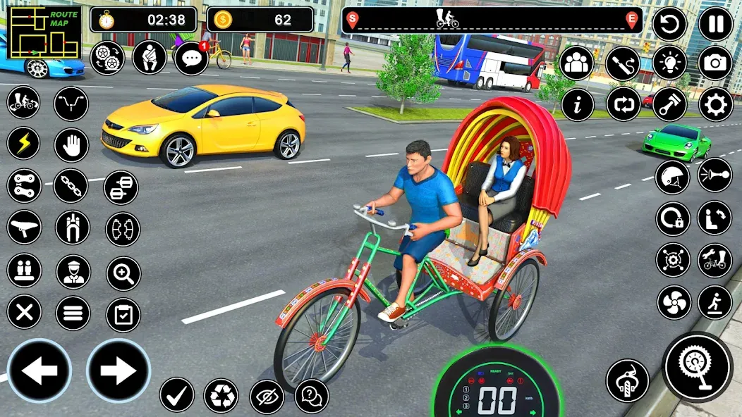 BMX Cycle Games 3D Cycle Race (игры на велосипеде 3D гонка)  [МОД Menu] Screenshot 3