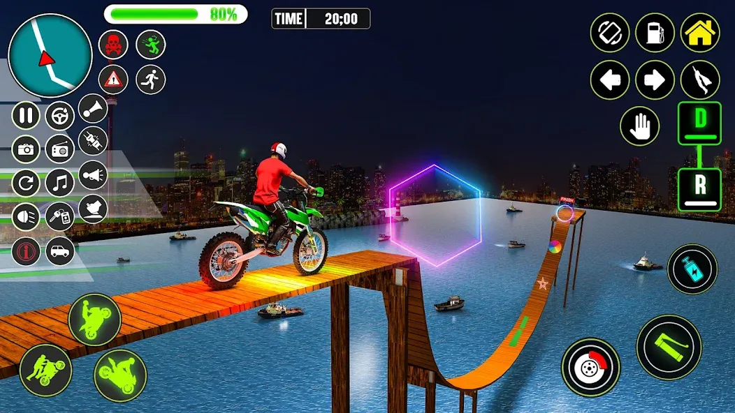 GT Bike Racing Game Moto Stunt (ДжиТи Байк Рейсинг Гейм Мото Стант)  [МОД Бесконечные монеты] Screenshot 4