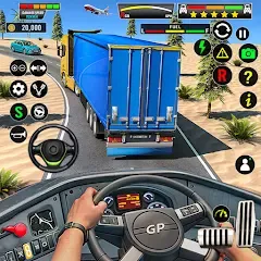 Скачать взлом Truck Driving Euro Truck Game  [МОД Бесконечные монеты] - последняя версия apk на Андроид