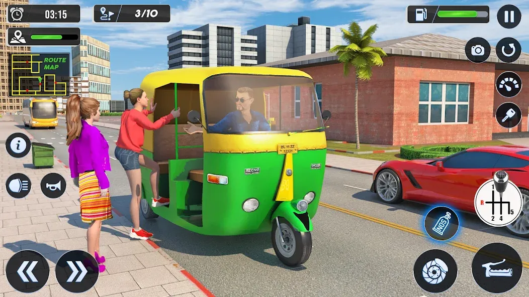 Tuk Tuk Auto Driving Games 3D  [МОД Меню] Screenshot 4