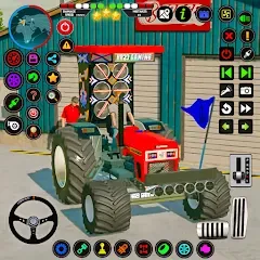 Взломанная Tractor Driving - Tractor Game  [МОД Меню] - последняя версия apk на Андроид