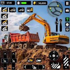 Скачать взломанную Snow Offroad Construction Game  [МОД Много монет] - полная версия apk на Андроид