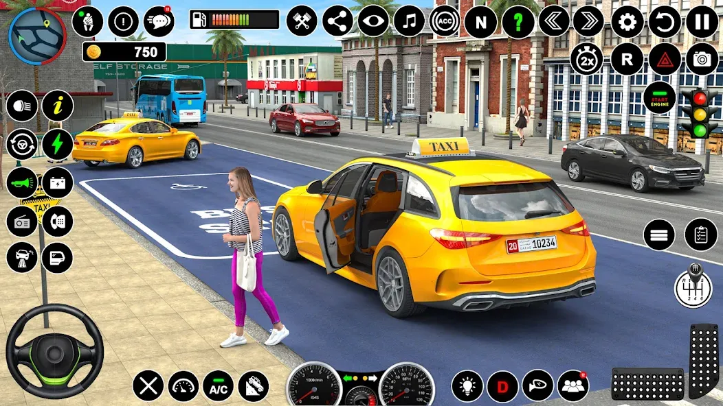 Russian Taxi Driving Simulator  [МОД Все открыто] Screenshot 4